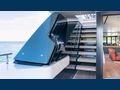 JOURNEY - Sanlorenzo SL102,staircase to the flybridge