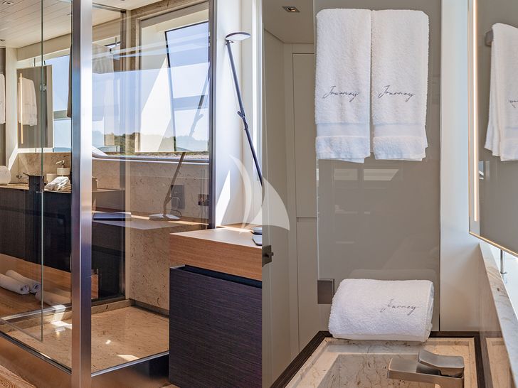 JOURNEY Sanlorenzo SL102 - shower area and vanity unit JOURNEY Sanlorenzo SL102 - shower area and vanity unit