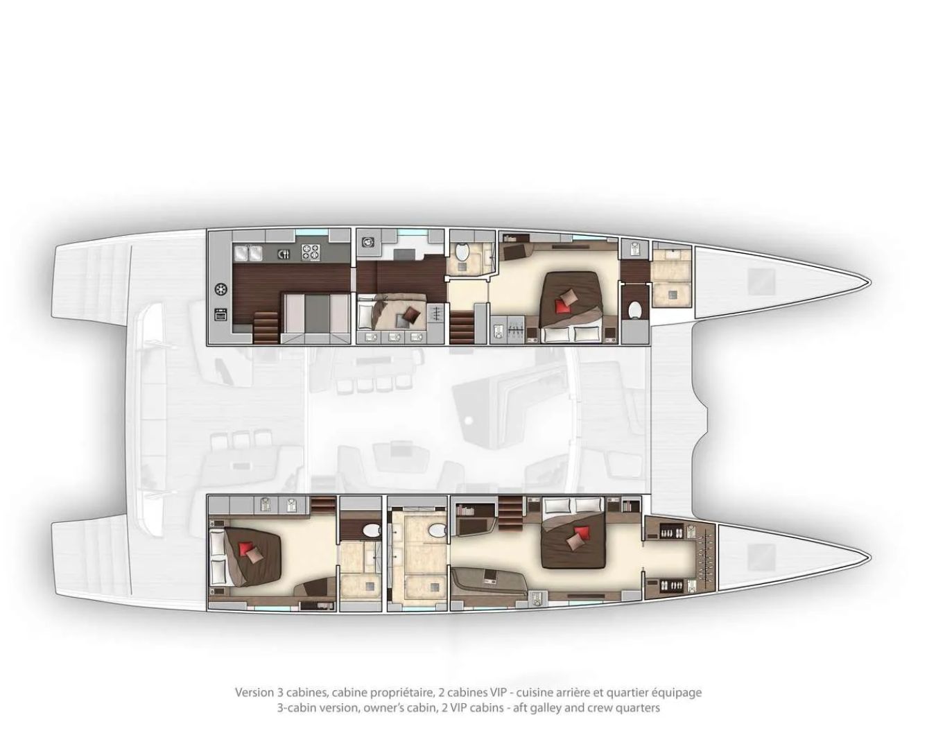 JOY Lagoon Seventy 7 - cabin layout