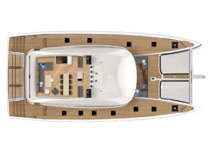 J. SPARROW Lagoon Seventy 7 - flybridge layout J. SPARROW Lagoon Seventy 7 - flybridge layout