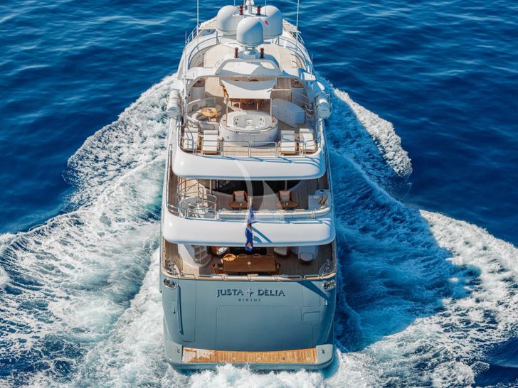 JUSTA DELIA Benetti Vision 145 - cruising aft view JUSTA DELIA Benetti Vision 145 - cruising aft view