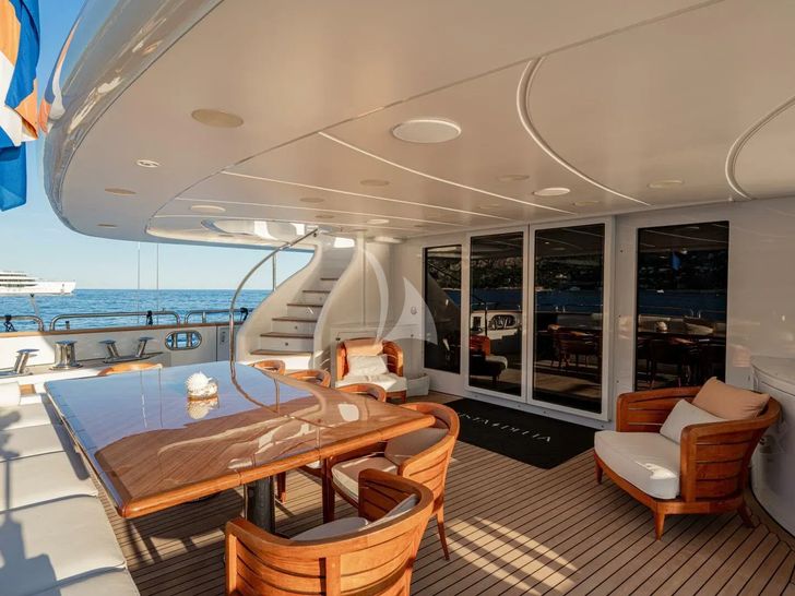 JUSTA DELIA Benetti Vision 145 - main aft deck JUSTA DELIA Benetti Vision 145 - main aft deck