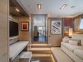 JUSTA DELIA Benetti Vision 145 - master cabin TV lounge JUSTA DELIA Benetti Vision 145 - master cabin TV lounge
