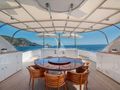 JUSTA DELIA Benetti Vision 145 - sun deck dining area JUSTA DELIA Benetti Vision 145 - sun deck dining area