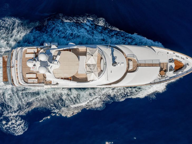 JUSTA DELIA Benetti Vision 145 - top aerial shot JUSTA DELIA Benetti Vision 145 - top aerial shot