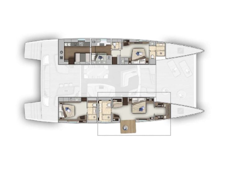JUST MARIE 2 Lagoon Seventy 8 - catamaran yacht layout JUST MARIE 2 Lagoon Seventy 8 - catamaran yacht layout
