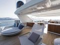 KALIMERA Cantieri di Pisa 31m - sun deck bar and seating KALIMERA Cantieri di Pisa 31m - sun deck bar and seating