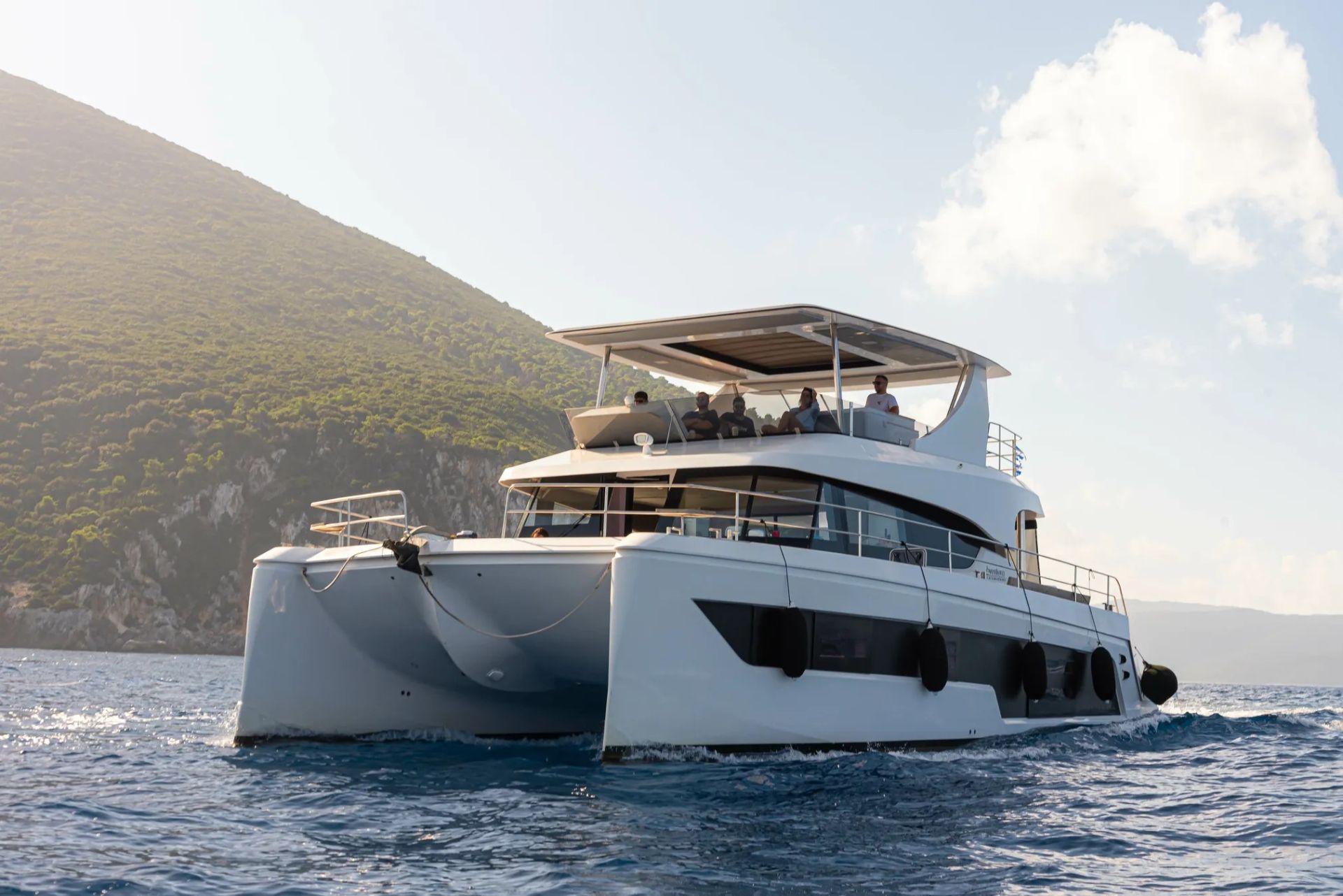 KAMCHATKA - Adventura 50 Power Catamaran - 4 Cabins - Athens - Mykonos - Paros - Cyclades Islands - Greece