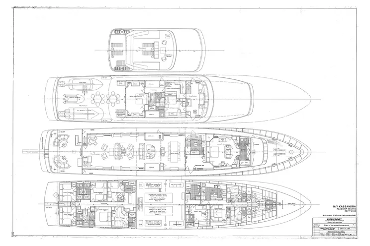 Layout for KASSANDRA Feadship 47m - layout