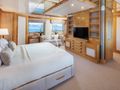 KASSANDRA Feadship 47m - master cabin bed and TV KASSANDRA Feadship 47m - master cabin bed and TV
