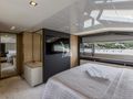 KATARIINA XO Ferretti 960 - master cabin bed and TV KATARIINA XO Ferretti 960 - master cabin bed and TV