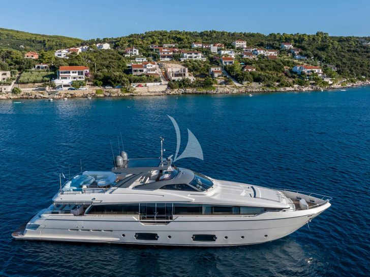 KATARIINA XO Ferretti 960 - side profile KATARIINA XO Ferretti 960 - side profile