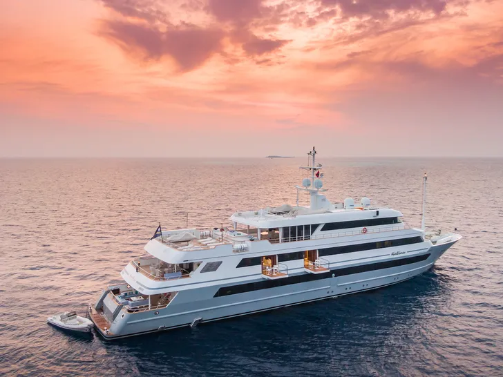 KATINA Brodosplit 60m - anchored under the sunset KATINA Brodosplit 60m - anchored under the sunset