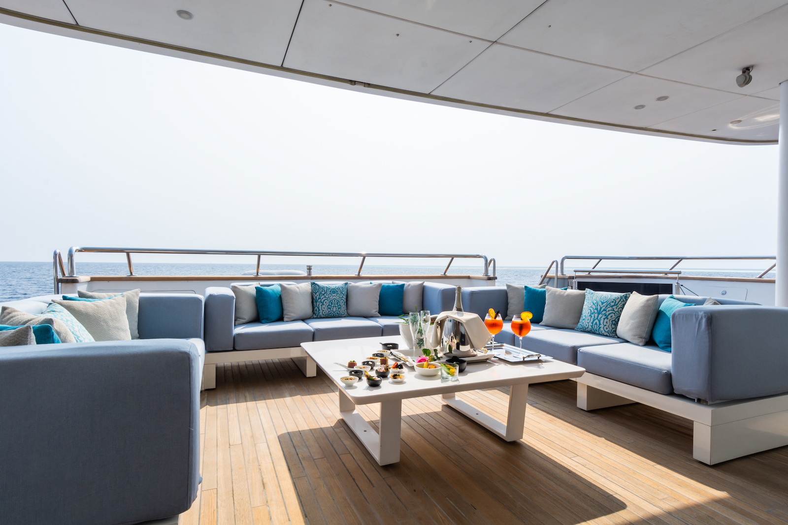 KATINA Brodosplit 60m - main aft deck lounge
