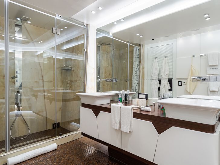 KATINA Brodosplit 60m - master cabin bathroom KATINA Brodosplit 60m - master cabin bathroom