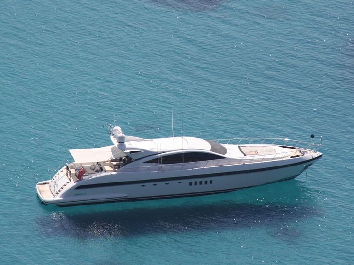 KAWAI Mangusta 92 - aerial shot anchored KAWAI Mangusta 92 - aerial shot anchored