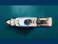 KING BENJI Dunya Custom yacht 47m aerial shot