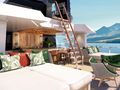 KING BENJI Dunya Custom yacht 47m sky deck outdoor lounge