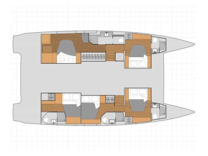 KEBISIKS Fountaine Pajot Aura 51 - layout KEBISIKS Fountaine Pajot Aura 51 - layout
