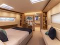 KIBOKO4 Southern Wind Shipyard SW108 - master cabin bed and seating KIBOKO4 Southern Wind Shipyard SW108 - master cabin bed and seating