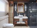 KING BENJI Dunya Custom Yacht 47m - VIP cabin 2 bathroom KING BENJI Dunya Custom Yacht 47m - VIP cabin 2 bathroom