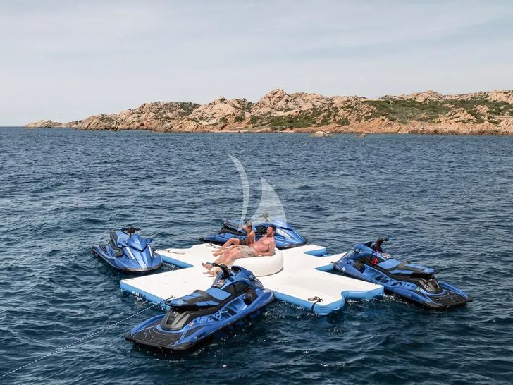 KING BENJI Dunya Custom Yacht 47m - jet skis with inflatable dock KING BENJI Dunya Custom Yacht 47m - jet skis with inflatable dock