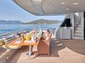 KINTARO Cantieri di Pisa Akhir 125 - aft deck alfresco dining area KINTARO Cantieri di Pisa Akhir 125 - aft deck alfresco dining area