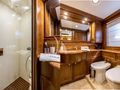 KLOBUK Ferretti Custom Line Navetta 30 - twin cabin bathroom KLOBUK Ferretti Custom Line Navetta 30 - twin cabin bathroom