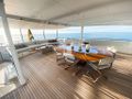 KNIGHT Heesen 5000 Alu - bridge deck dining KNIGHT Heesen 5000 Alu - bridge deck dining