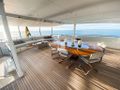 KNIGHT Heesen 5000 Alu bridge deck dining