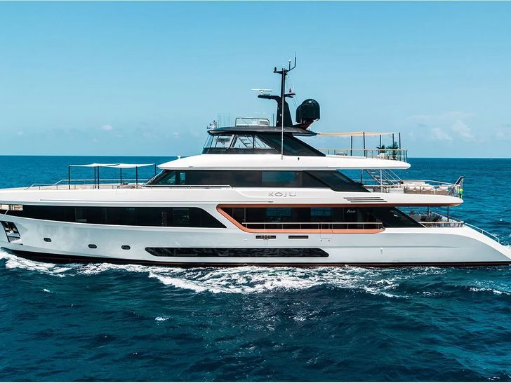 KOJU Benetti Motopanfilo 37m - side profile KOJU Benetti Motopanfilo 37m - side profile
