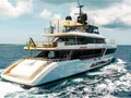 KOJU Benetti Motopanfilo 37m - cruising aft view KOJU Benetti Motopanfilo 37m - cruising aft view