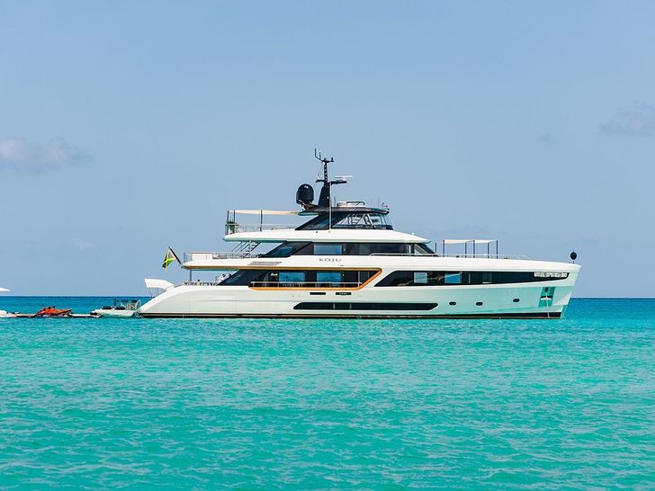 KOJU Benetti Motopanfilo 37m - anchored with with the water toys KOJU Benetti Motopanfilo 37m - anchored with with the water toys