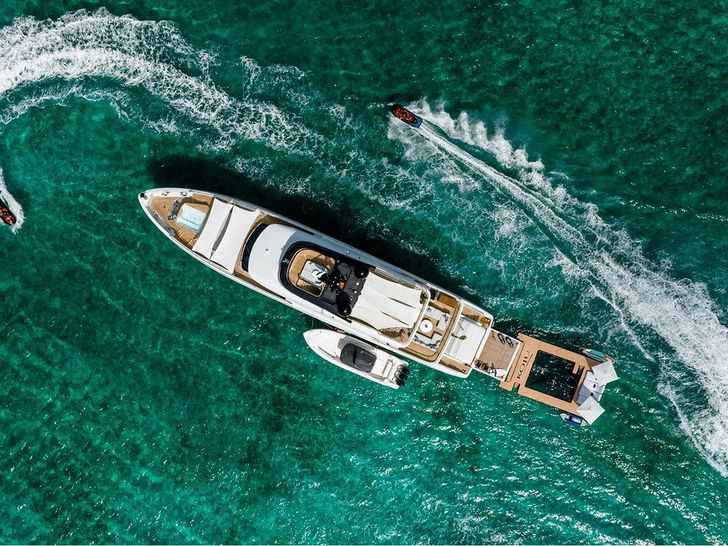 KOJU Benetti Motopanfilo 37m - top aerial shot KOJU Benetti Motopanfilo 37m - top aerial shot