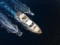 KOUKLES Azimut 30m cruising aerial shot KOUKLES Azimut 30m cruising aerial shot