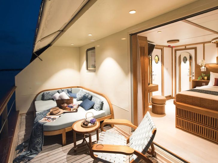 KUDANIL Custom Motor Yacht 50m - master cabin balcony KUDANIL Custom Motor Yacht 50m - master cabin balcony