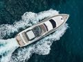 KUDU Ferretti Yacht 750 aerial shot