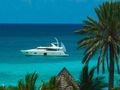 KUDU Ferretti Yacht 750 anchored with waterline