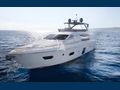 KUDU Ferretti Yacht 750 cruising bow view