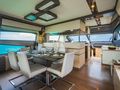 KUDU Ferretti Yacht 750 dining area KUDU Ferretti Yacht 750 dining area