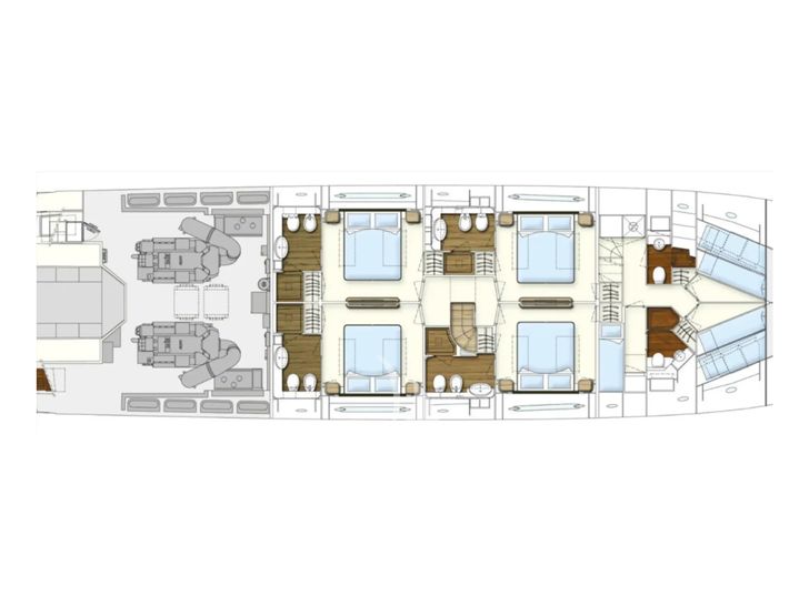 KATARIINA XO Ferretti 960 - cabin deck layout KATARIINA XO Ferretti 960 - cabin deck layout