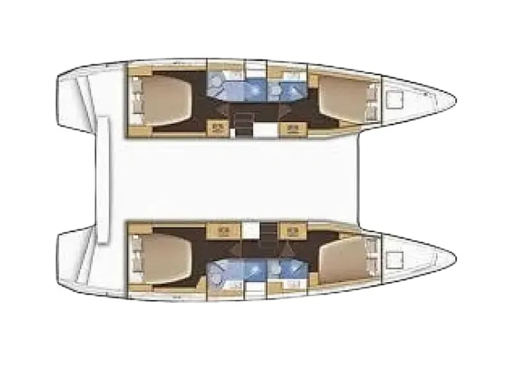 Lagoon 42 - cabin layout Lagoon 42 - cabin layout