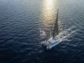 LA DESIRADE Lagoon Seventy 7 - sailing aerial shot LA DESIRADE Lagoon Seventy 7 - sailing aerial shot