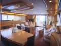 LADY A Maiora 30m - saloon dining and seating area LADY A Maiora 30m - saloon dining and seating area