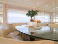 LADY AMANDA Guy Couach 30m - indoor dining area LADY AMANDA Guy Couach 30m - indoor dining area