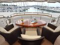 LADY MARCELLE Horizon Elegance 88 - aft deck dining area LADY MARCELLE Horizon Elegance 88 - aft deck dining area