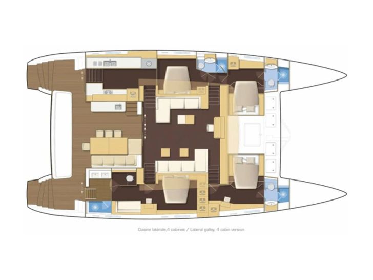 LADY RACHEL Lagoon 620 - cabin layout LADY RACHEL Lagoon 620 - cabin layout