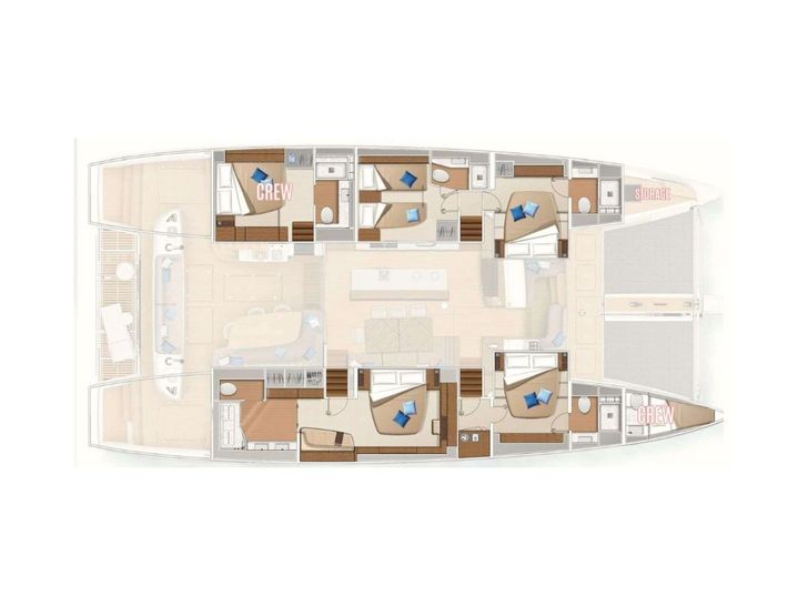 LADY ROSE Lagoon Sixty 5 - Layout LADY ROSE Lagoon Sixty 5 - Layout