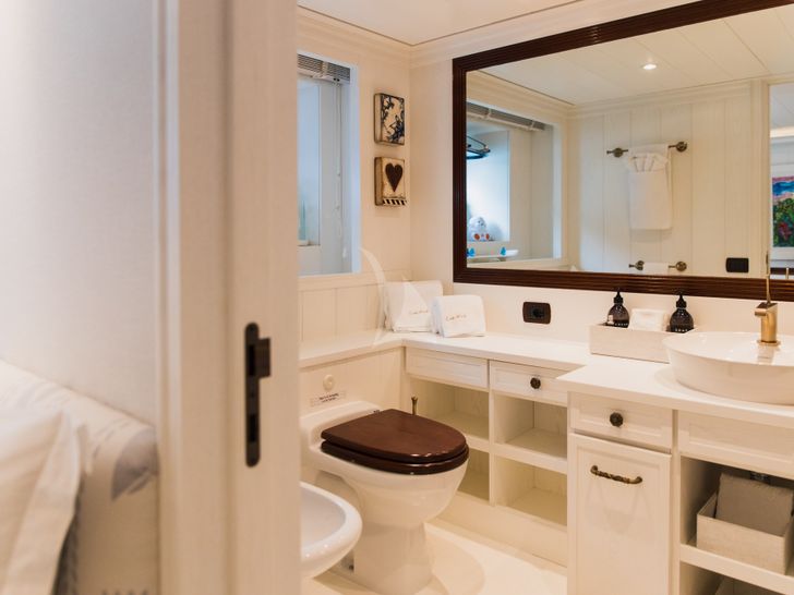 LADY TRUDY 43m CRN Luxury Crewed Motor Yacht Bathroom LADY TRUDY 43m CRN Luxury Crewed Motor Yacht Bathroom