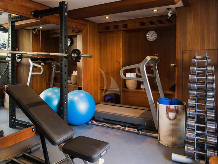 LADY TRUDY 43m CRN Luxury Crewed Motor Yacht Gym